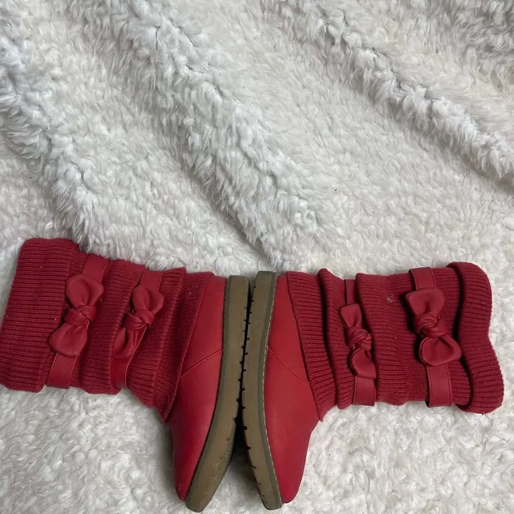 Dream Pairs KLOVE Girl's Winter Snow Boots Warm Walking Mid Calf Shoes SZ1